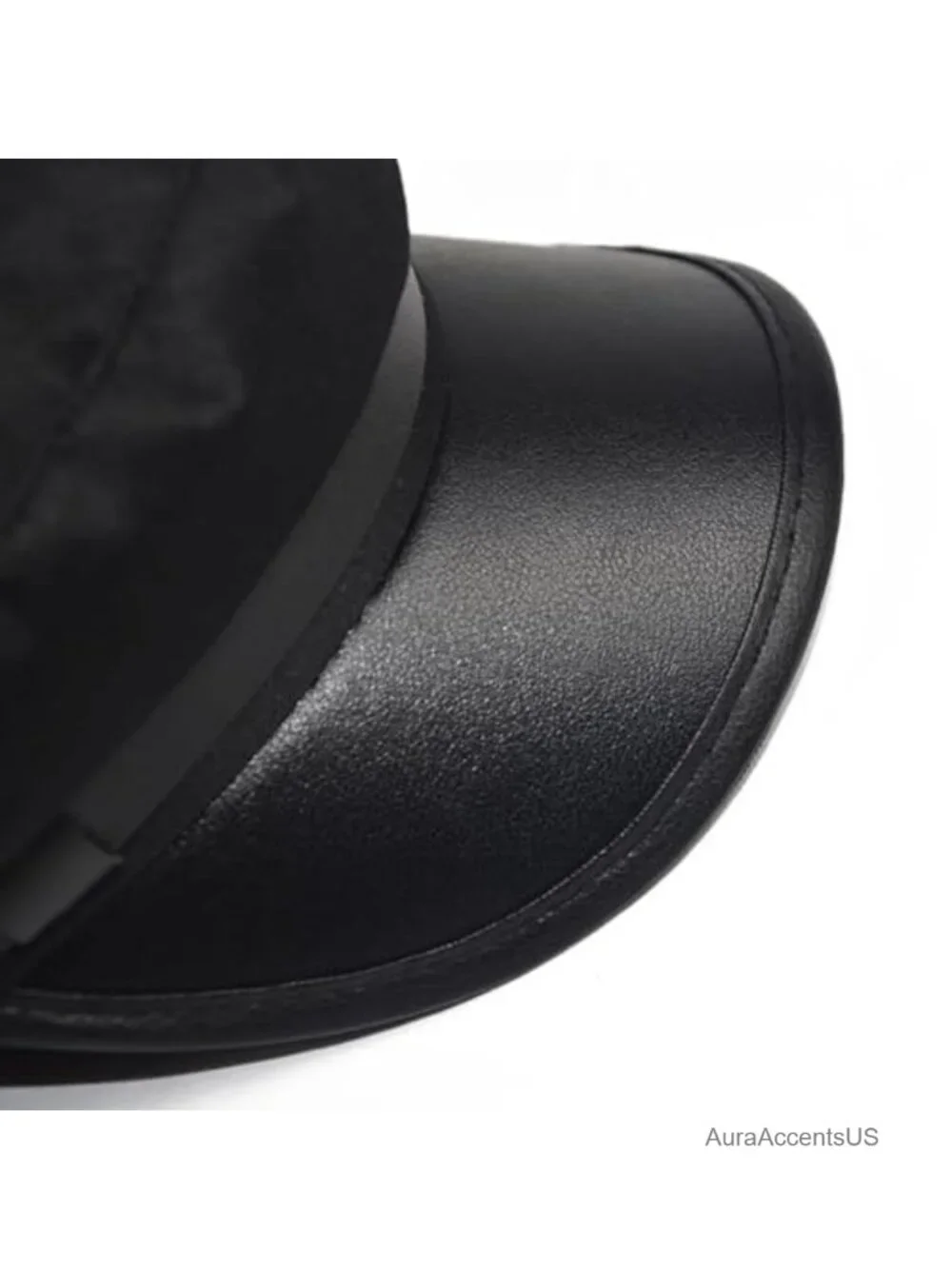 PU Leather Newsboy Cap Vintage Chauffeur Hat Casual Travel Outing